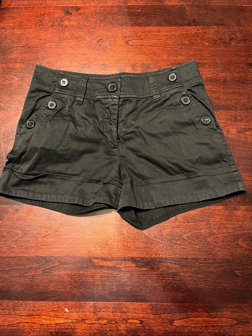 H&M Black Button-Detail Women's Shorts